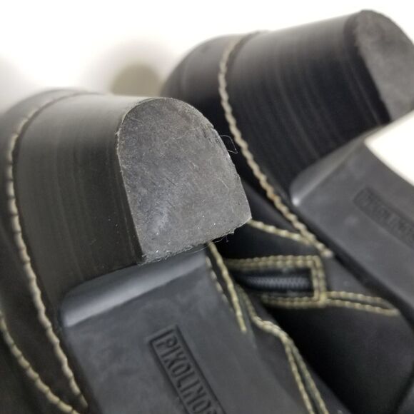 Pikolinos Black Leather Ankle Boots - Picture 9 of 15